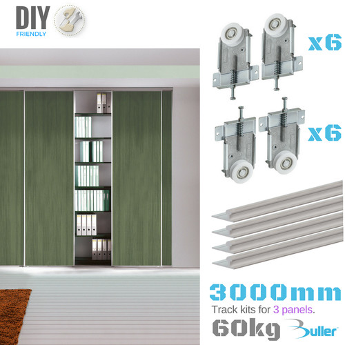 Wardrobe sliding track system - wardrobe,