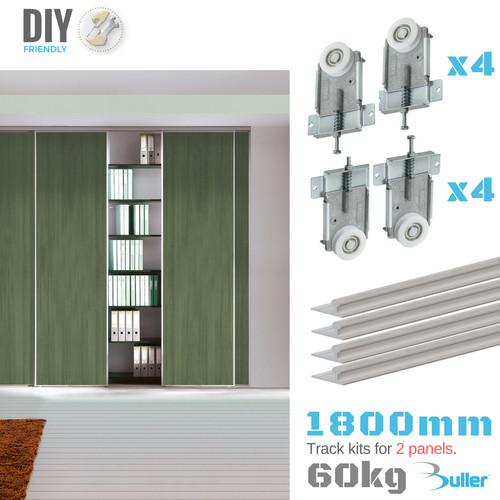 Wardrobe sliding track system - track,